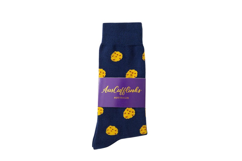 AUSCUFFLINKS Cookie Lover Biscuits Cookie Monster Socks for Him | Cronuts Gift Sock | Present for Work Colleague | Bday Gift for Guys (Cookies) - Image 3
